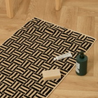 Baina Saroma Bath Mat in Sand/Noir 