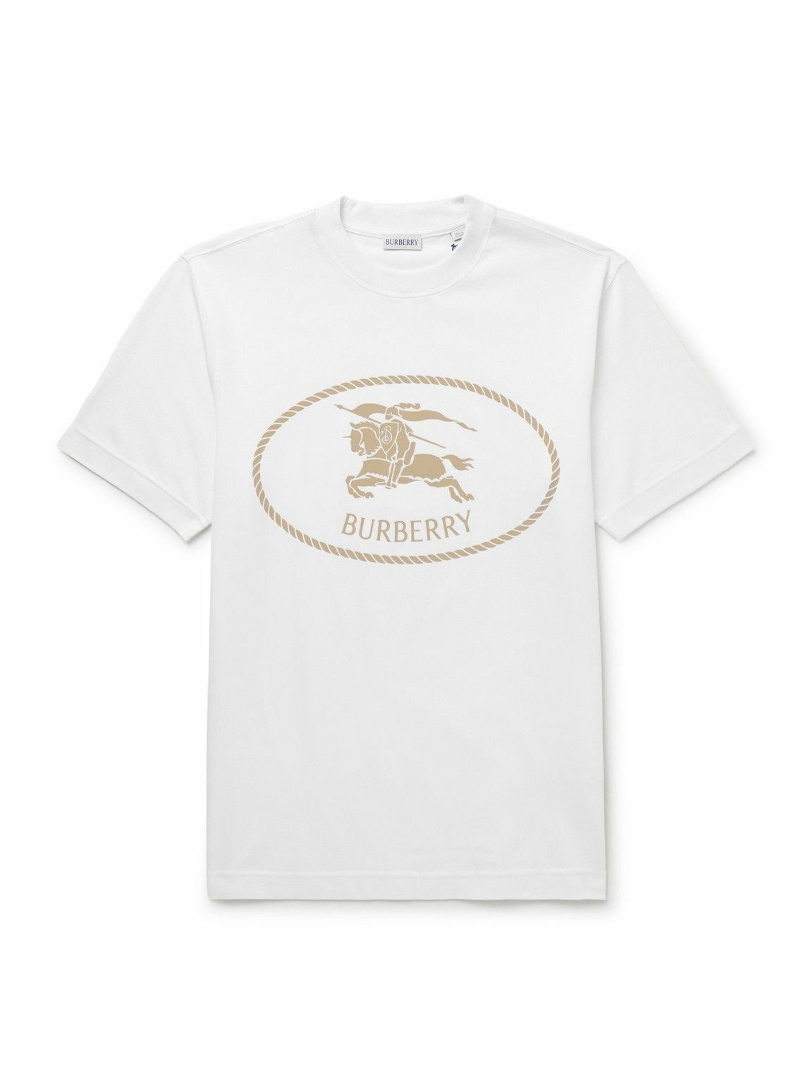 Burberry Printed Fabric Neptune Slip Ons Burberry