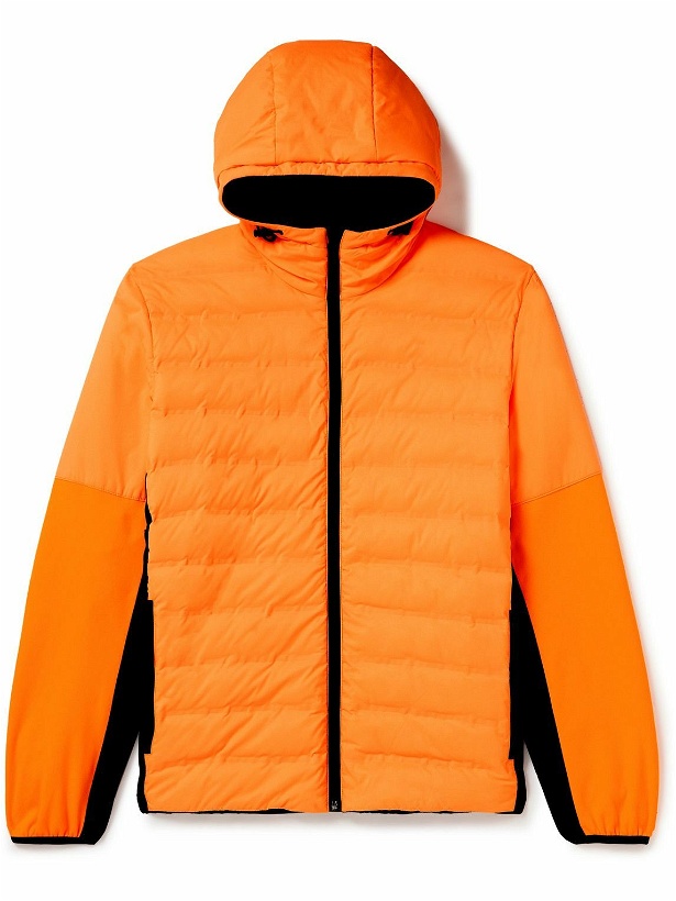 Photo: Aztech Mountain - Ozone Panelled Nylon, Stretch-Jersey and Ripstop Hooded Ski Jacket - Orange