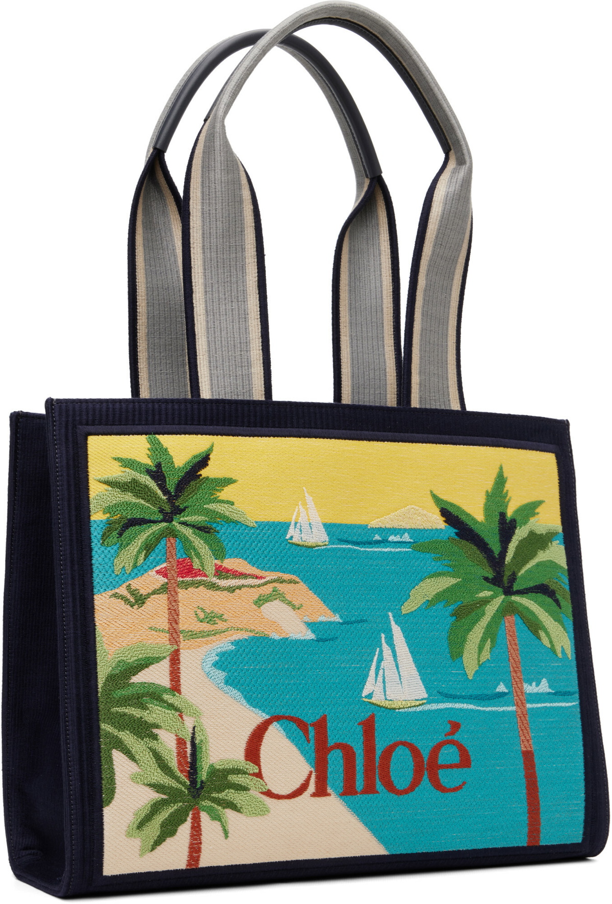 Chloé Navy 'Chloé Soleil' Tote