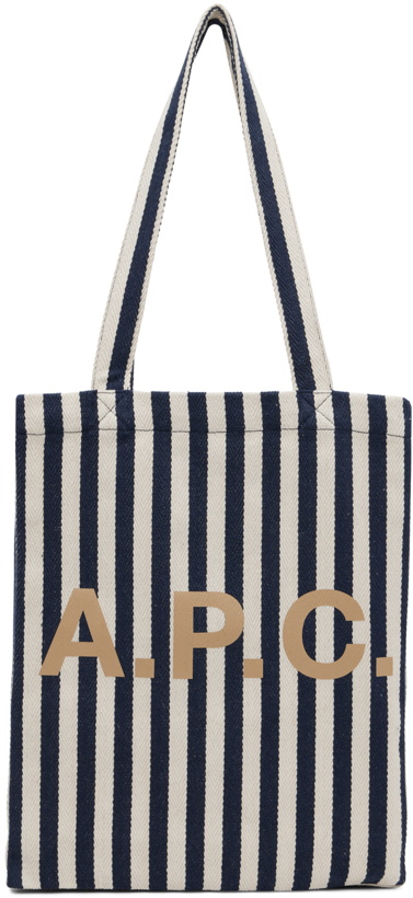 Photo: A.P.C. Navy & Off-White Lou Tote