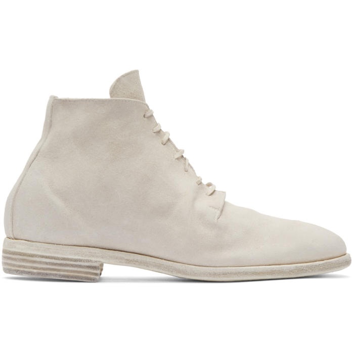 Photo: Guidi Grey Suede Distressed Boots