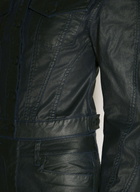 Mugler Waxed Denim Jacket