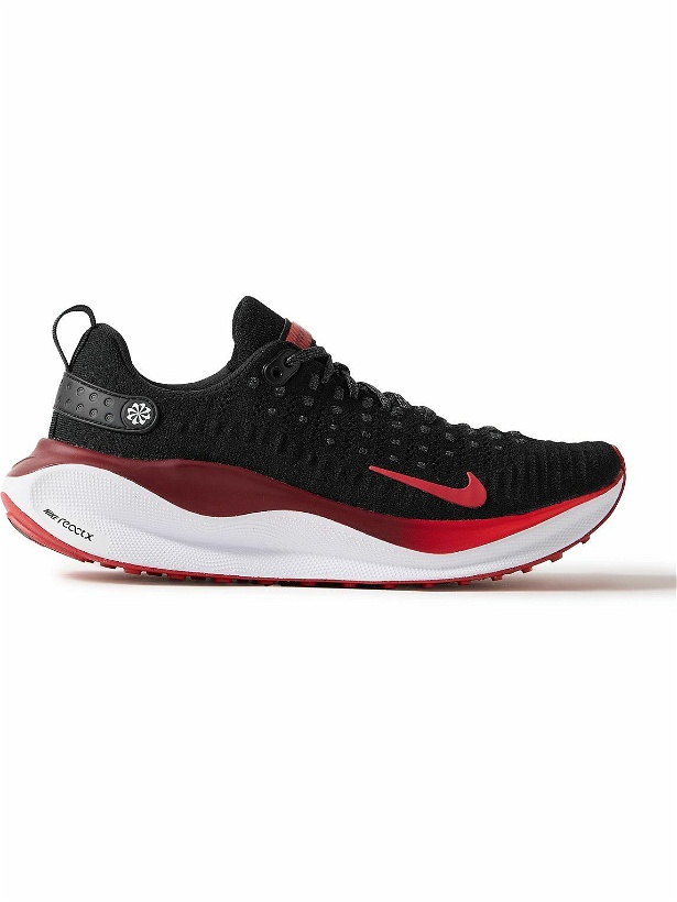 Photo: Nike Running - React Infinity Run 4 Rubber-Trimmed Flyknit Sneakers - Red