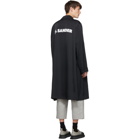 Jil Sander Black Tipton Logo Coat