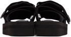 Suicoke Black MOTO-VPO Sandals