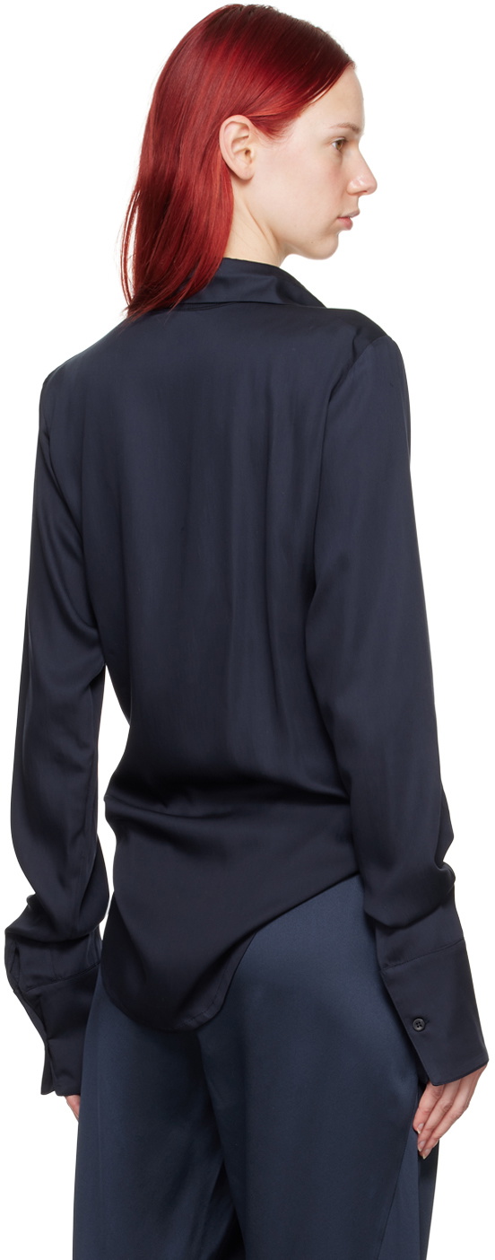 Ludovic de Saint Sernin Navy Slim Shirt