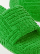 Bottega Veneta - Terry Slides - Green