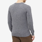 A.P.C. Men's Greg Merino Crew Knit in Heathered Anthracite