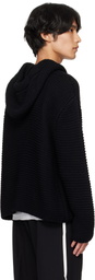 McQueen Black Cropped Hoodie