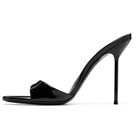 Paris Texas Black Lidia Mule 105 Heeled Sandals