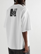 Mastermind World - Logo-Print Cotton-Jersey T-Shirt - White