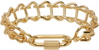 IN GOLD WE TRUST PARIS Gold Vintage Link Bracelet