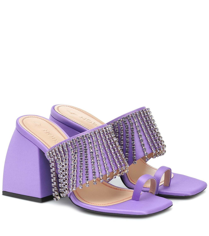 Photo: Nodaleto Preston embellished satin sandals