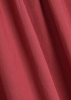 Faithfull The Brand Margot Shirred Cotton Midi Dress Dark Pink