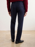 Canali - Slim-Fit Tapered Wool-Flannel Suit Trousers - Blue