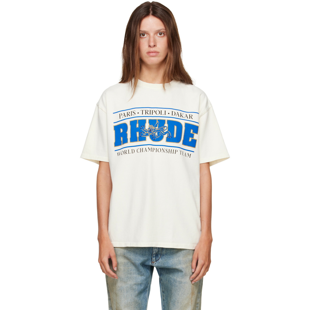 Rhude Off-White 'Rhude Chrono' T-shirt