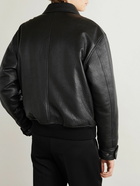 SAINT LAURENT - Leather Blouson Jacket - Black