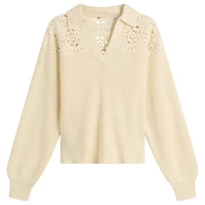 Photo: Levi's Women's Bianca Crochet Polo Sweater
