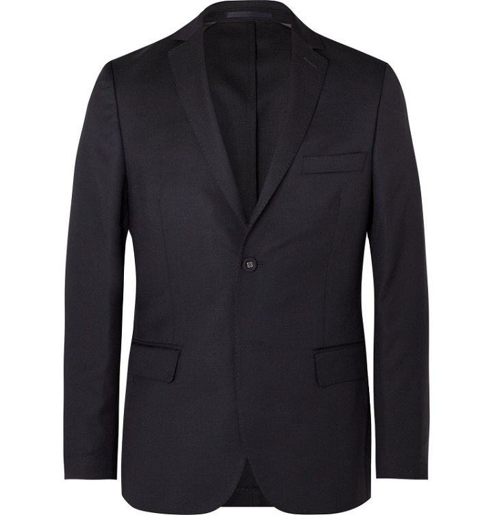 Photo: Officine Generale - Navy Slim-Fit Wool Suit Jacket - Blue