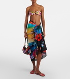 Dolce&Gabbana Floral cotton beach cover-up