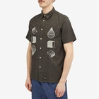 Paul Smith Men's Embroidered Vacation Shirt in Greys