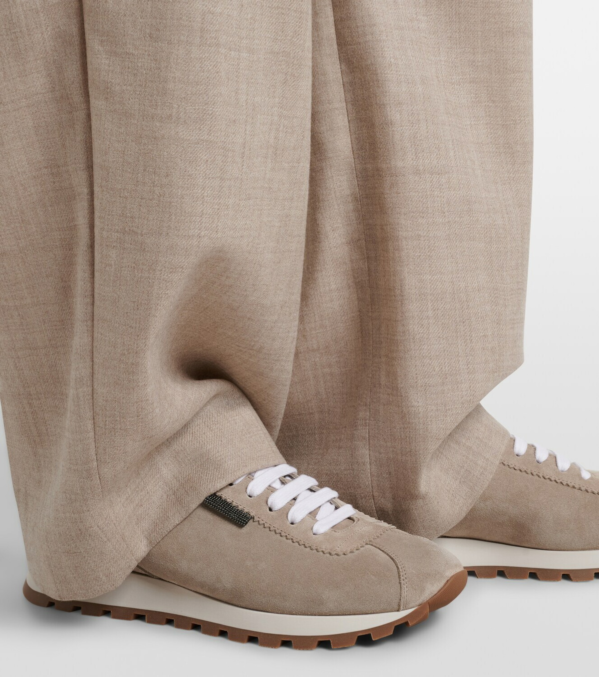 Brunello Cucinelli Monili suede sneakers