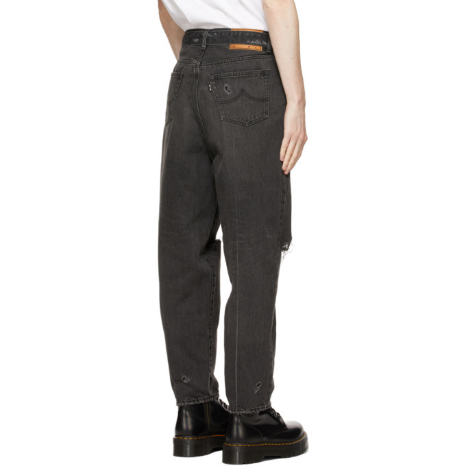 doublet silk denim pants