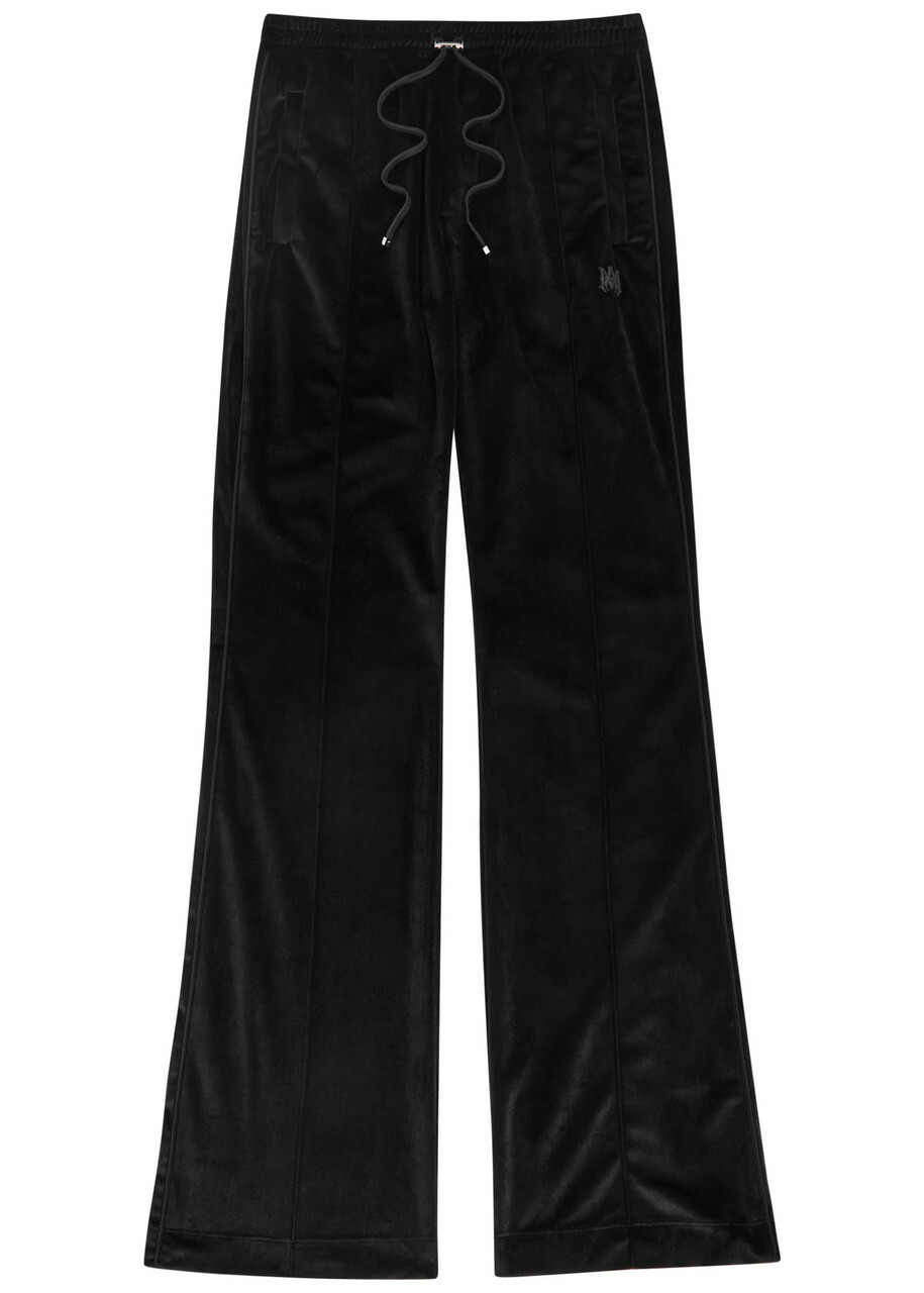 Amiri Hollywood Wide-leg Twill Trousers Black Amiri