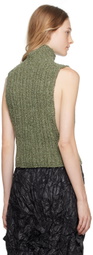 OPEN YY Khaki Zip Vest