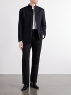 Favourbrook - Nehru Recycled Cashmere-Twill Blazer - Black