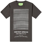 Mister Green Men's Poetry T-Shirt in 99% Black