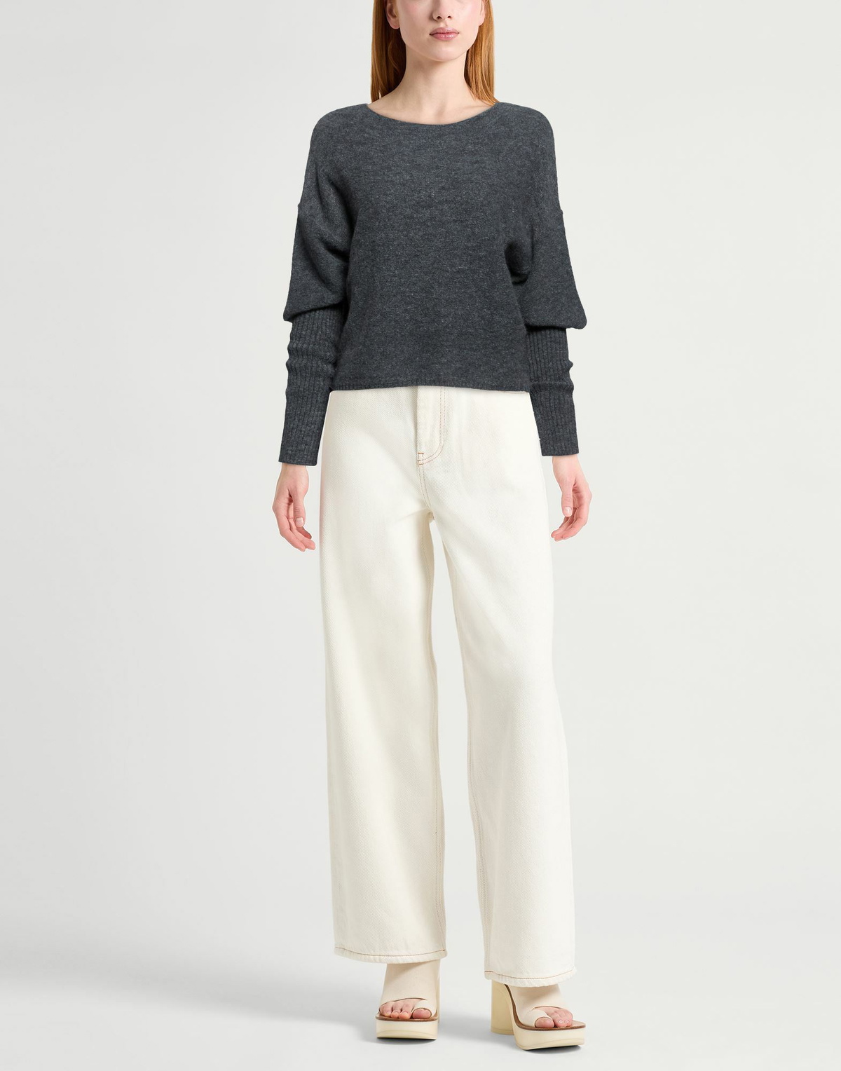 Manila Grace Womens Sweater Charcoal