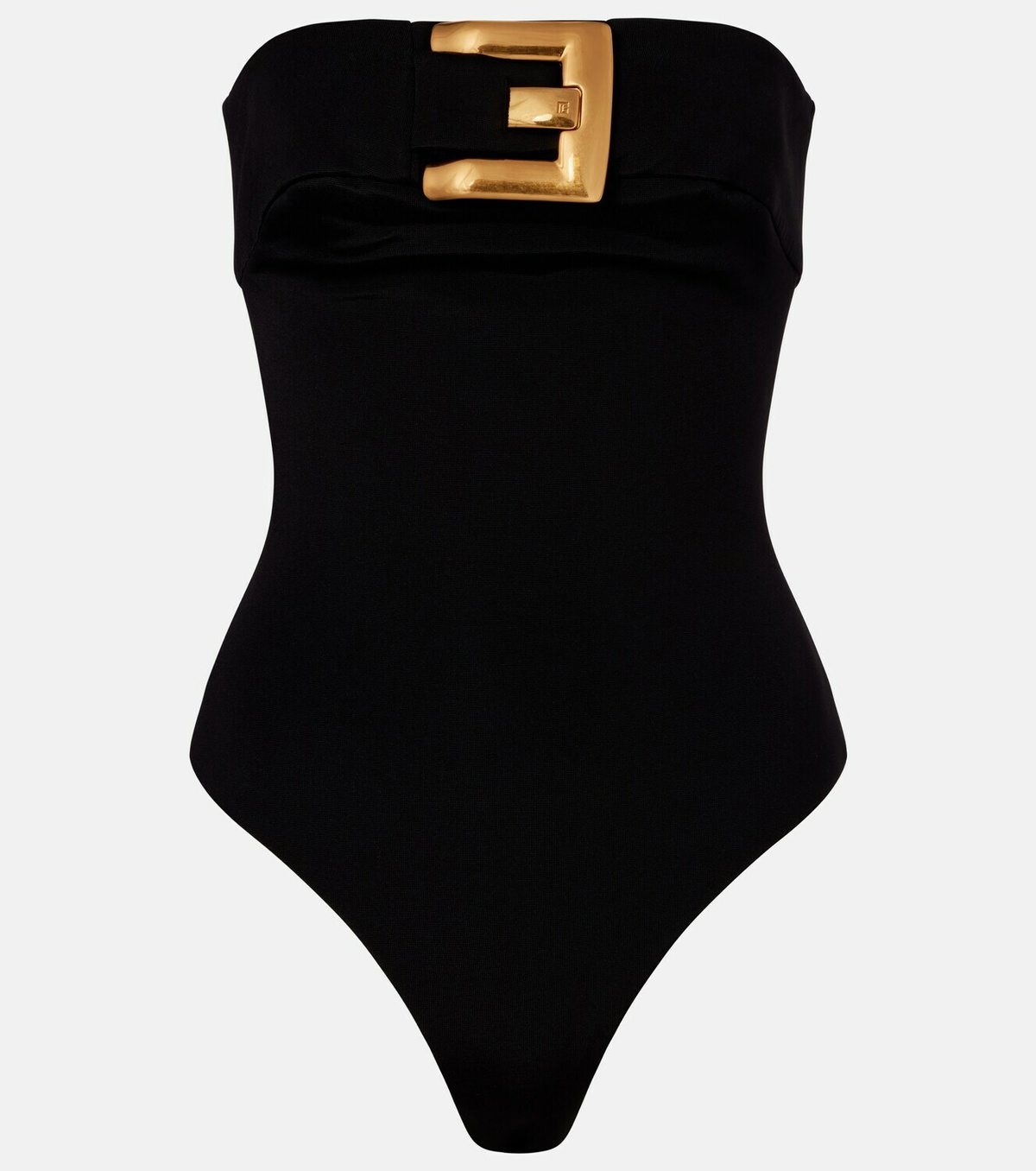 Balmain Strapless crêpe bodysuit