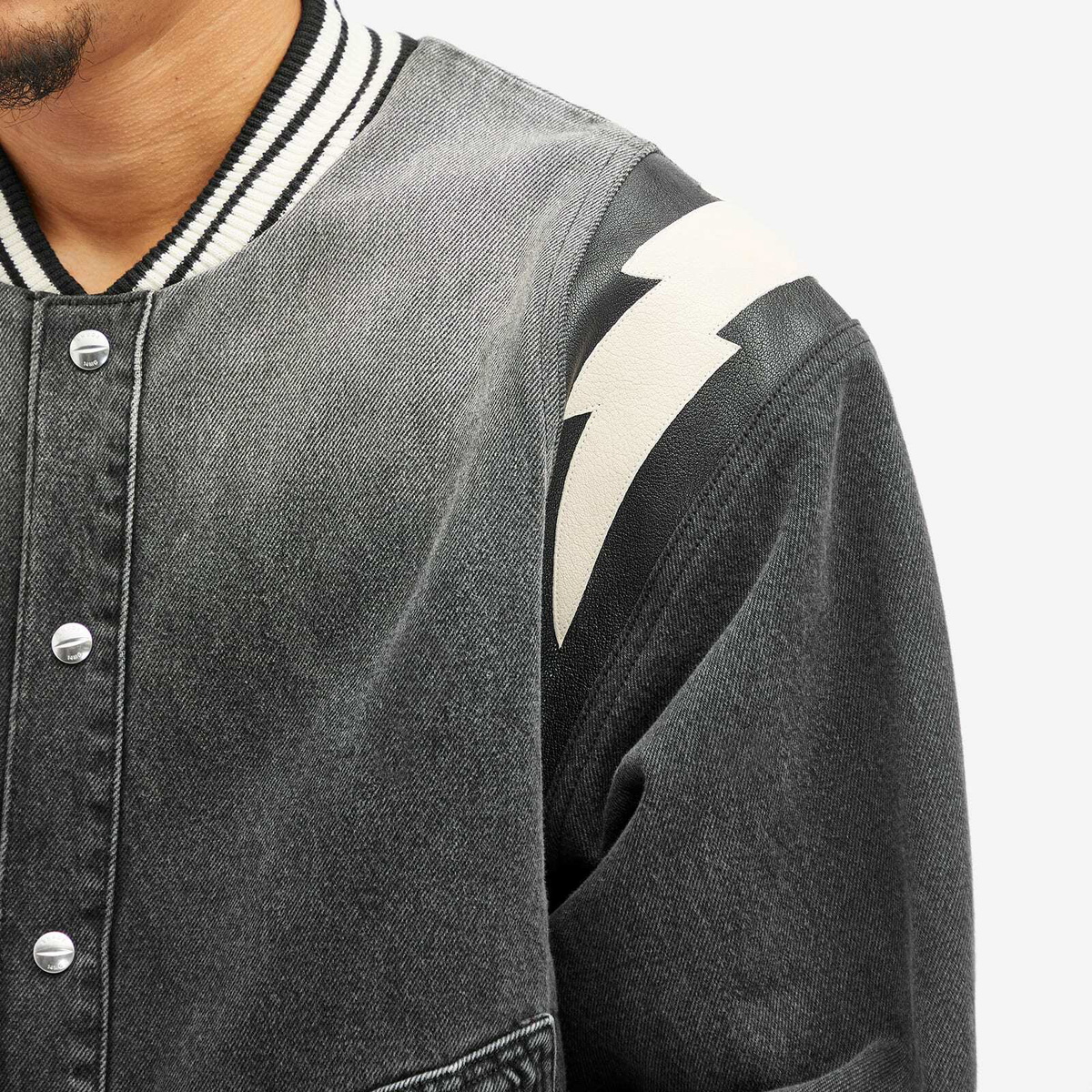 Rhude Men's Lighting Bomber Jacket in Black