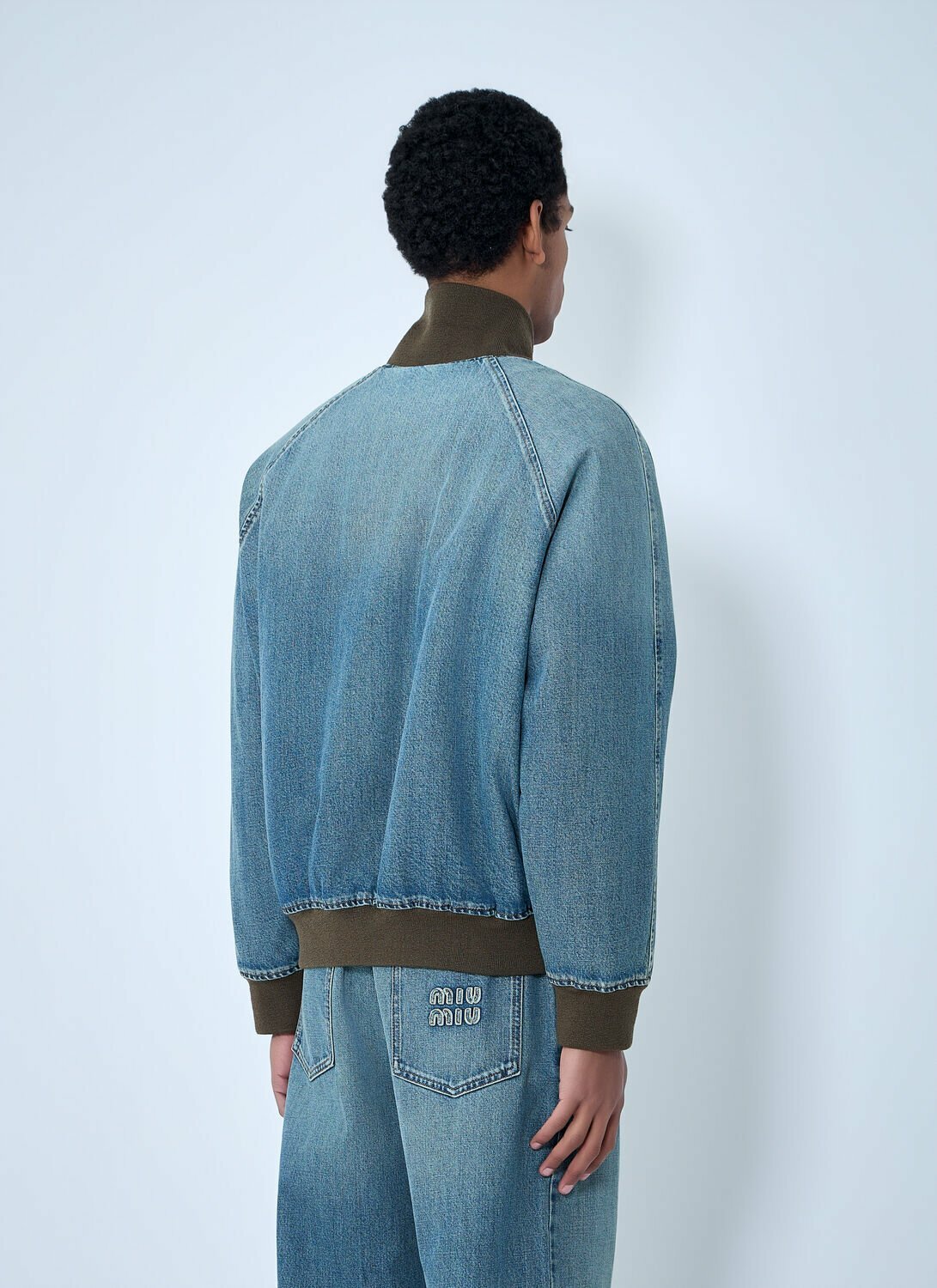 Miu Miu Denim Blouson Jacket