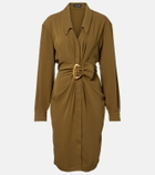 Mugler re/edit Cow-boys crêpe twill shirt dress