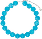 Paloma Wool Blue Corbetti Resin Beaded Necklace
