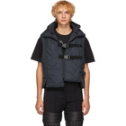 A-Cold-Wall* Navy Step Front Vest