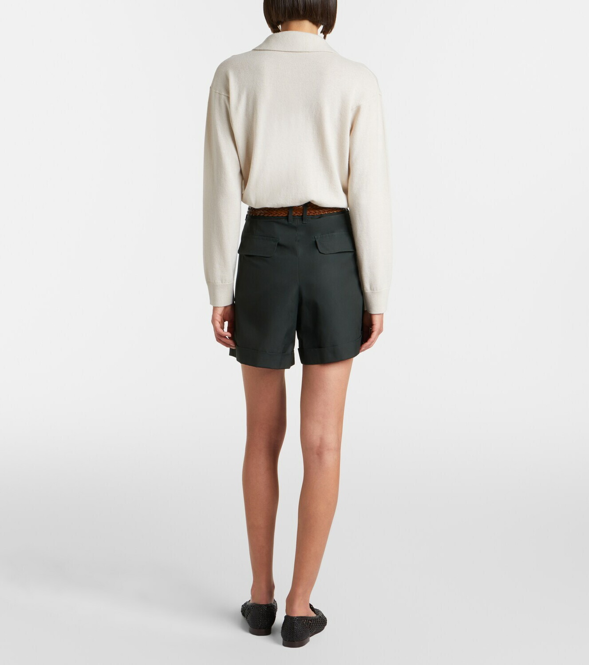 'S Max Mara Cotton poplin shorts