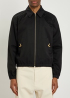 Valentino Garavani Vlogo Cotton Jacket Black