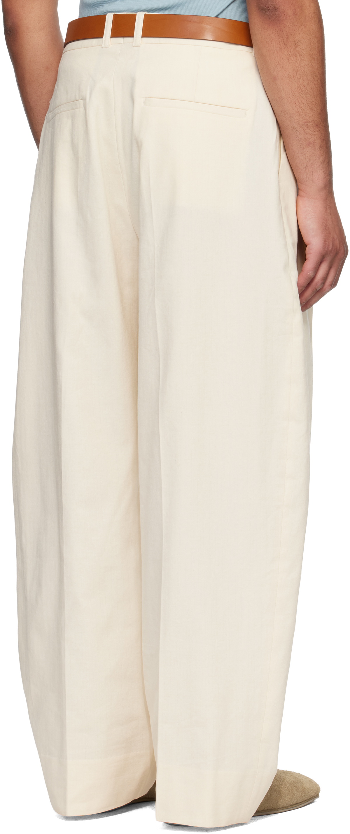 Studio Nicholson Off-White Pull Trousers