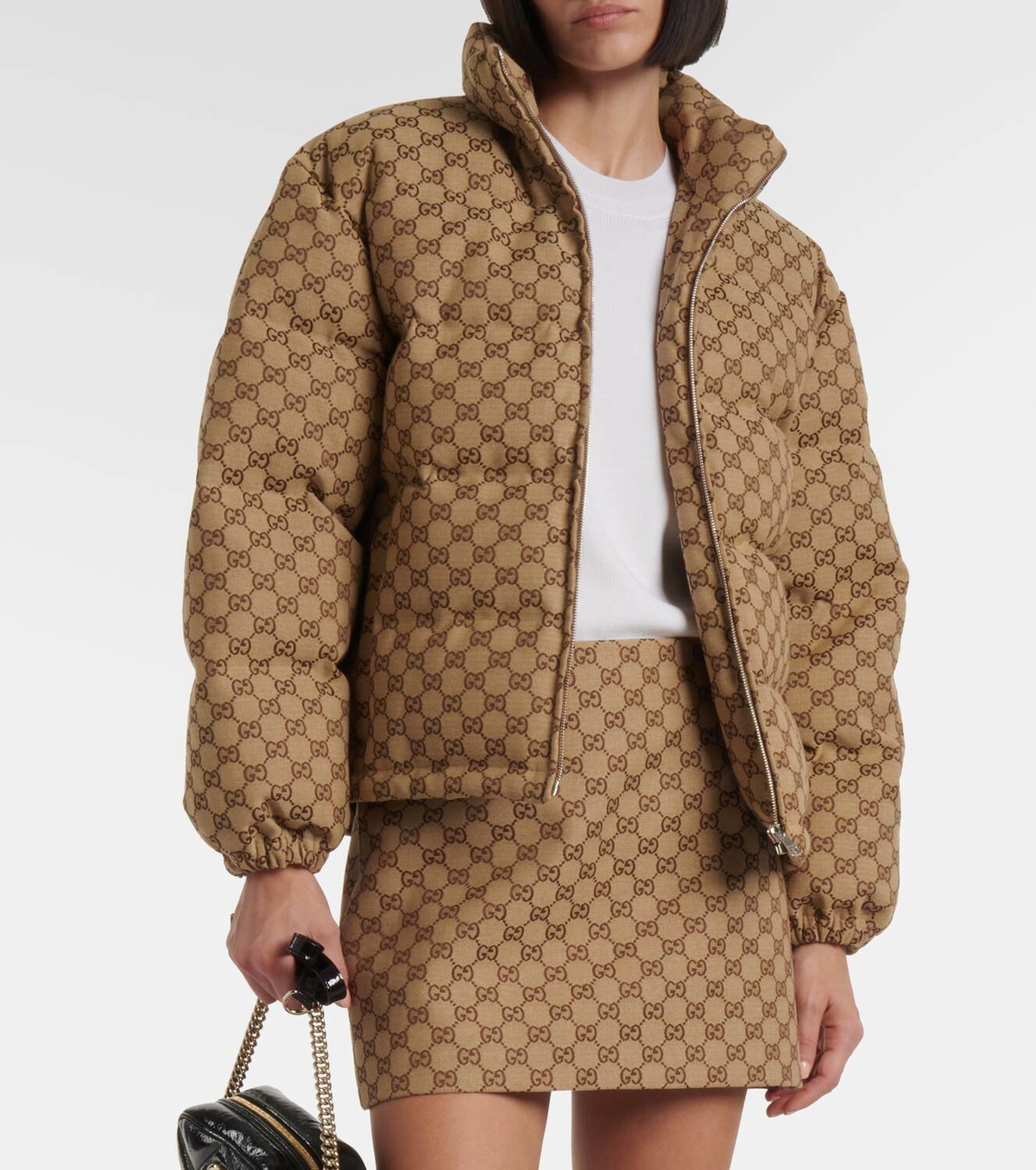 ★SALE★【送料関税無料】GUCCI Cotton Canvas Bomber Jacket GUCCI Gg Cotton Canvas Bomber Jacket - POIZON