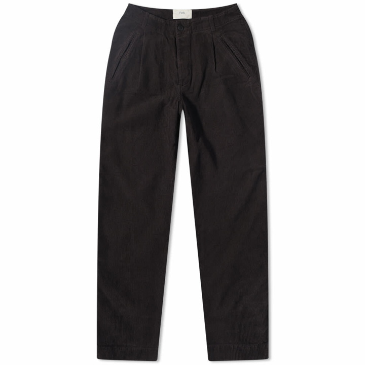 Photo: Folk Men's Cord Assembly Pant in Black