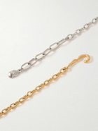Marni - Gold-Tone and Palladium Necklace