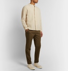 Folk - Grandad-Collar Linen and Cotton-Blend Shirt - Neutrals