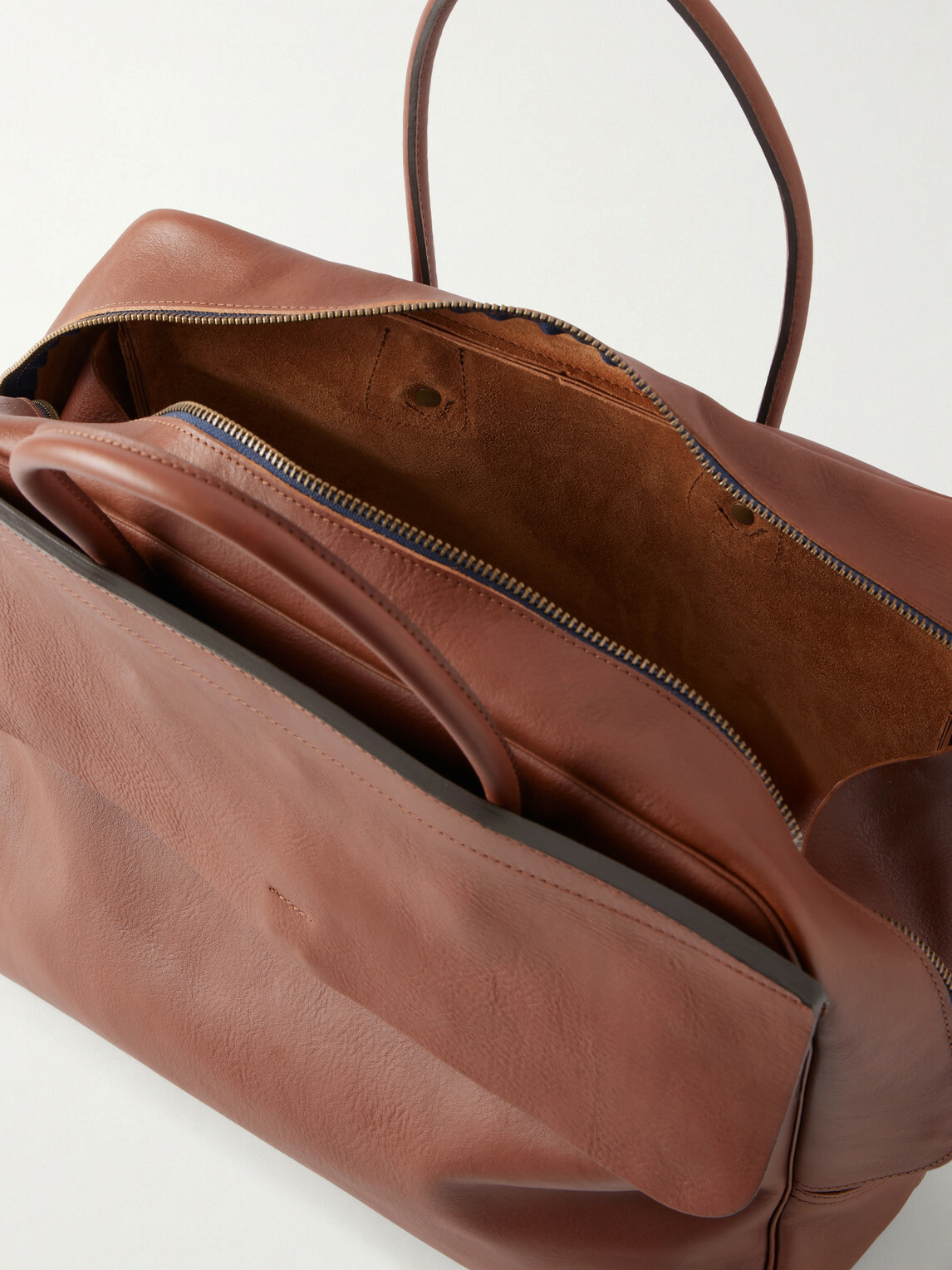 Bleu de Chauffe - Zoom Full-Grain Leather Weekend Bag
