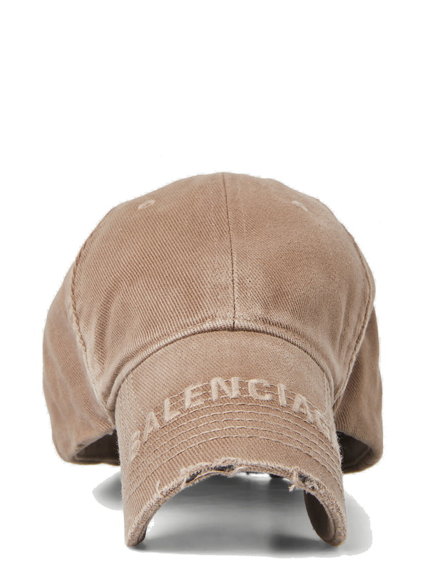 Photo: Logo Visor Baseball Cap in Brown