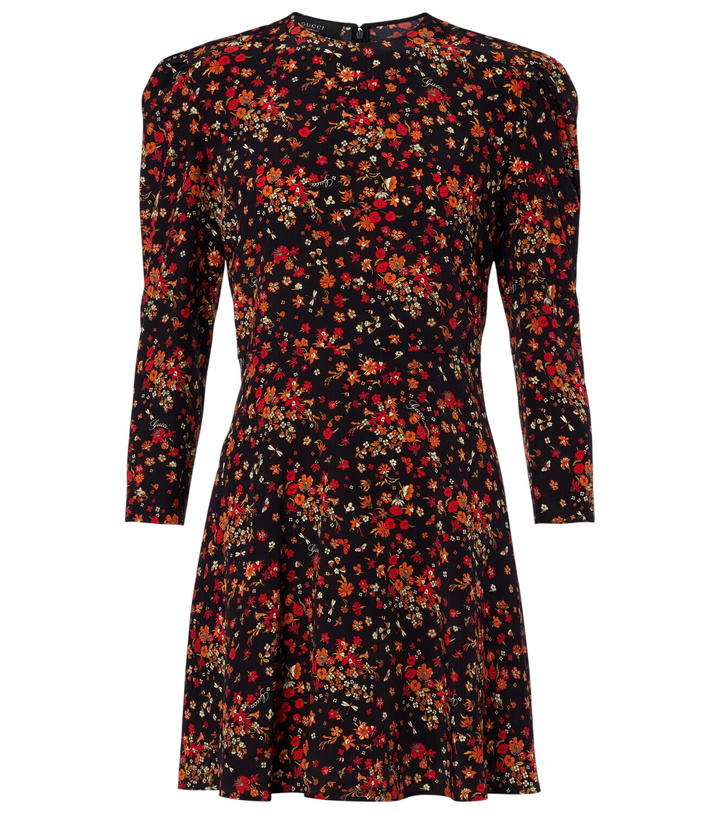 Photo: Gucci Floral silk minidress
