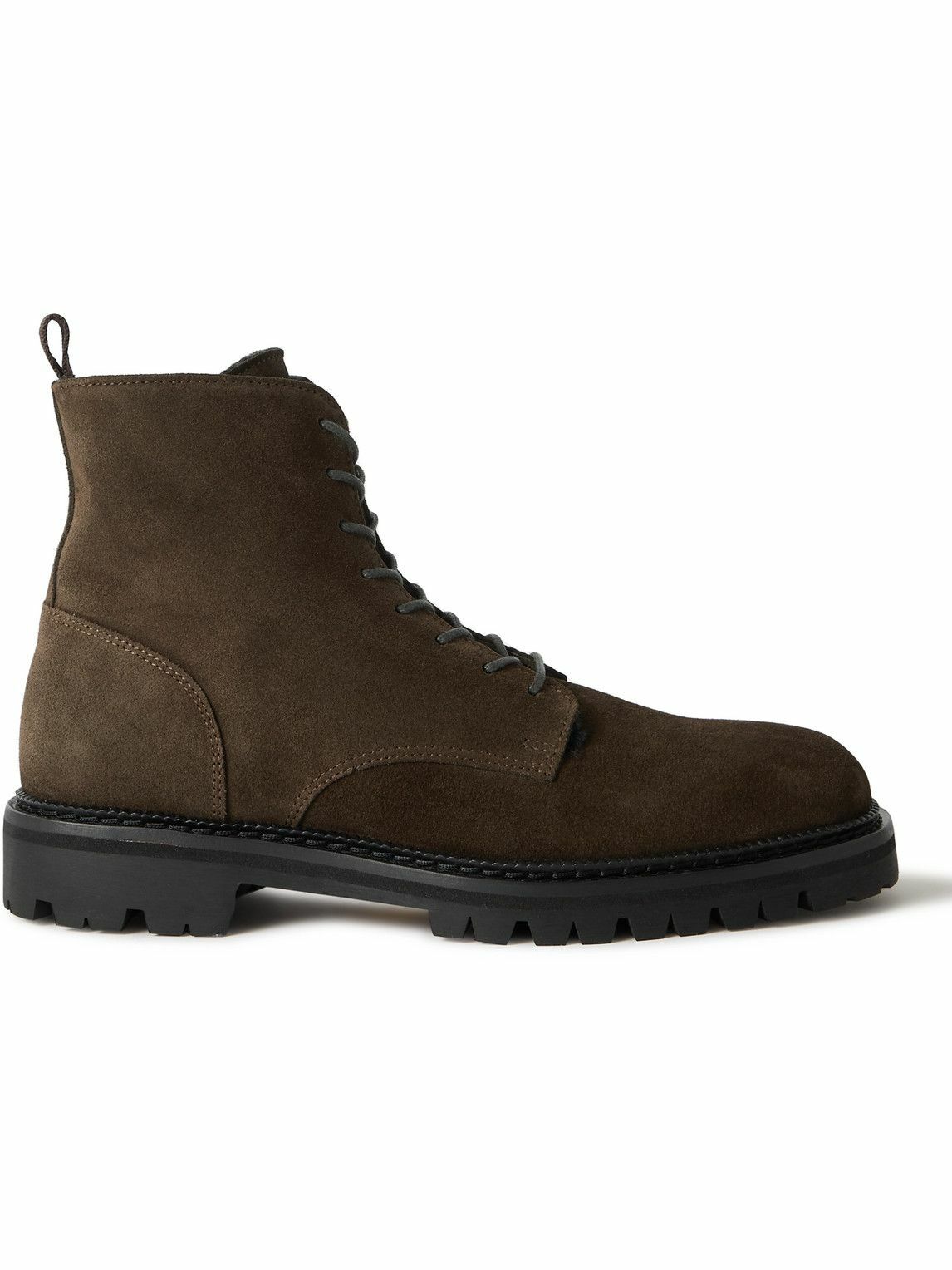 Mr P. - Jacques Suede Lace-Up Boots - Green